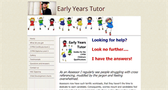 Desktop Screenshot of earlyyearstutor.co.uk