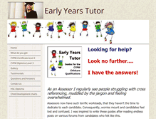 Tablet Screenshot of earlyyearstutor.co.uk